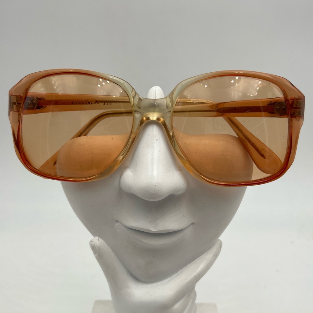 Vintage Diplomat Brown Translucent Oval Sunglasses Frames H350
